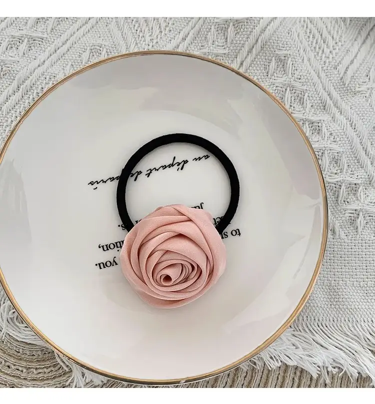 French Style Rose Hairpin with Vintage Bow Clip — feature 9