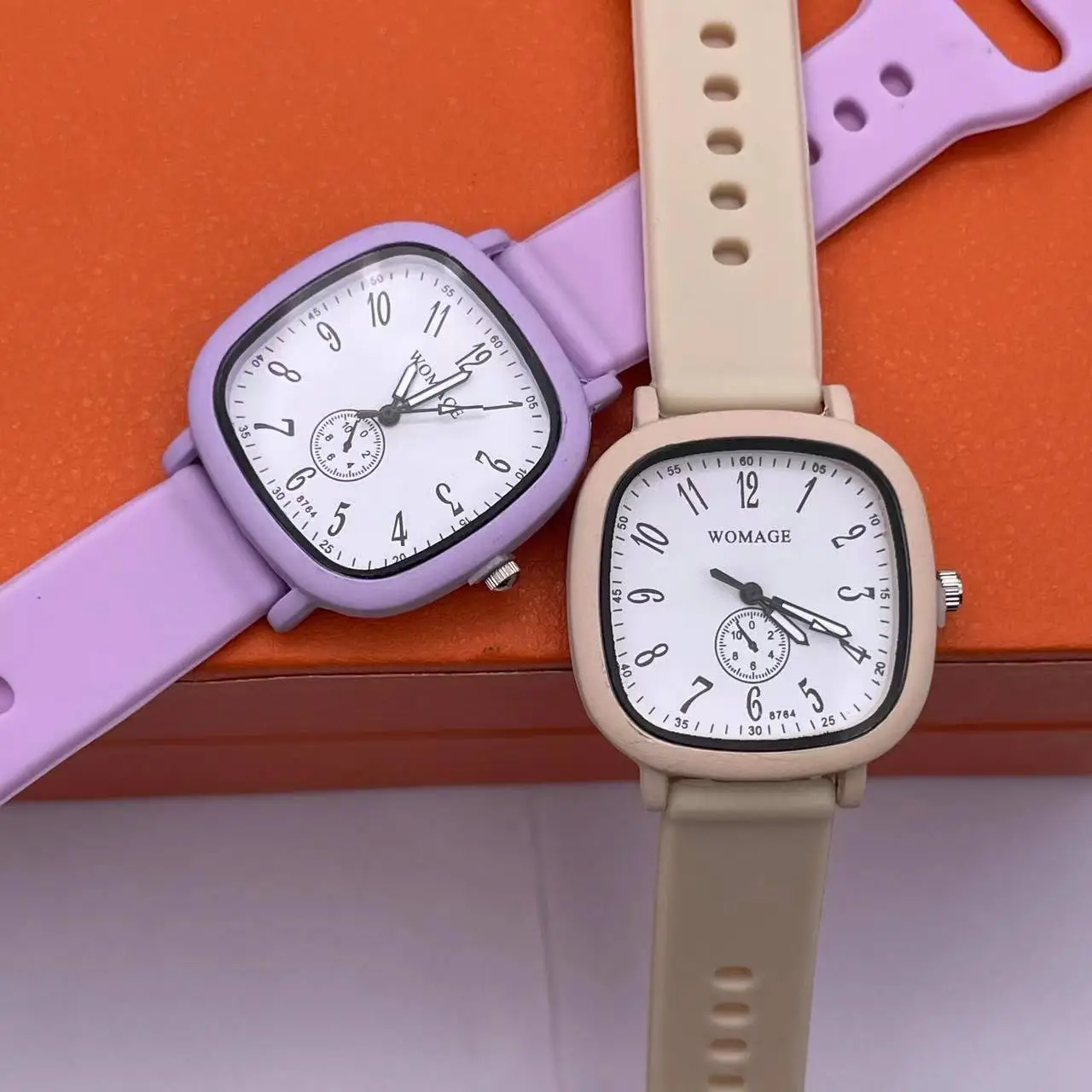 Women's Black Square Watch with Analog Subdial — feature 11