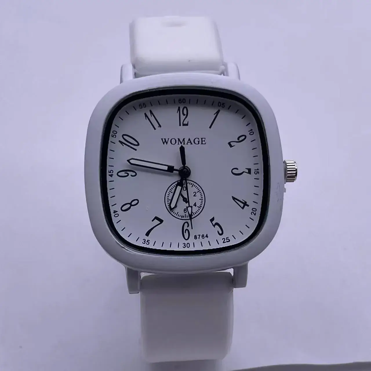 Women's Black Square Watch with Analog Subdial - Image 3