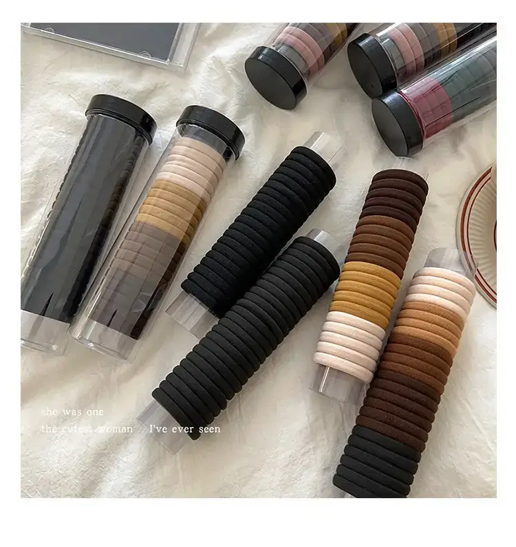 Korean Style Rubber Band Brown Hair Band 20 Pcs — feature 10