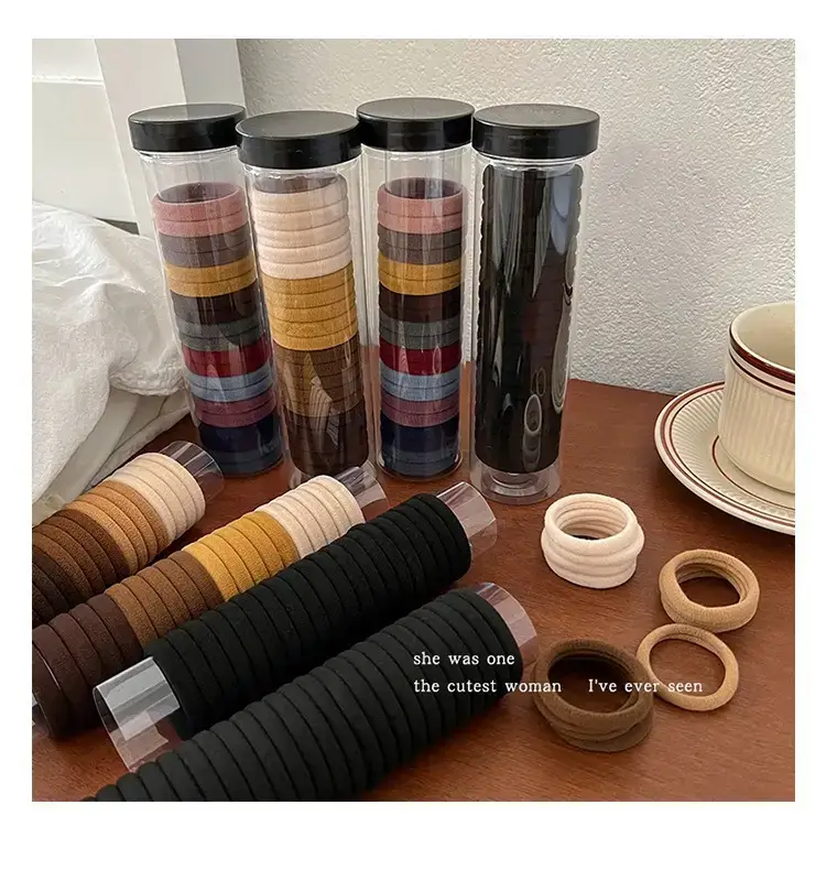 Korean Style Rubber Band Brown Hair Band 20 Pcs — feature 11