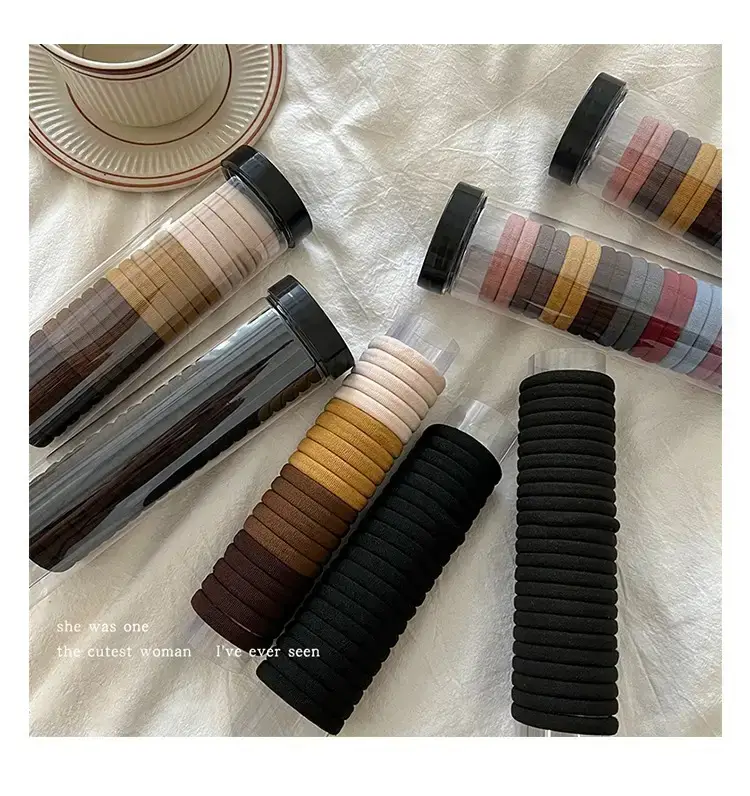 Korean Style Rubber Band Brown Hair Band 20 Pcs — feature 12