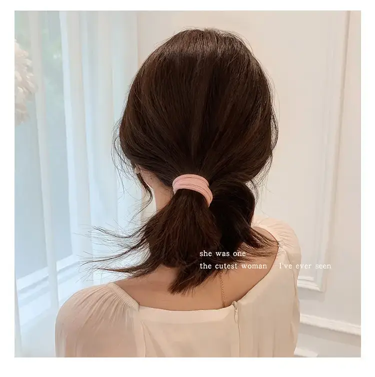 Korean Style Rubber Band Brown Hair Band 20 Pcs — feature 8
