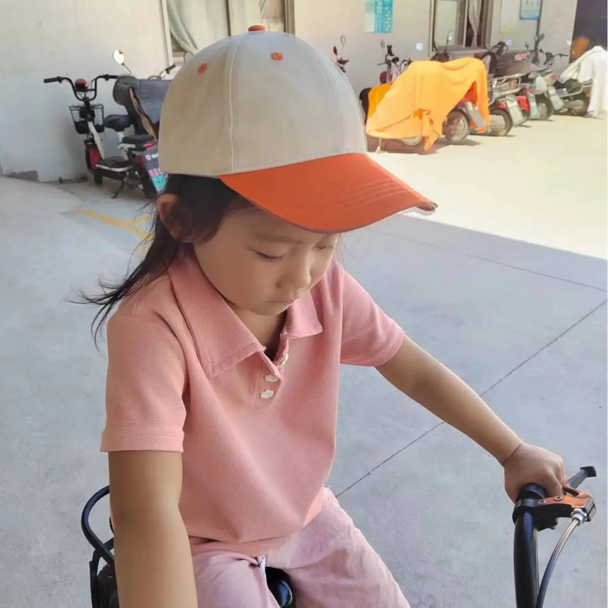 Children's Green Baseball Cap Drop Resistant Travel Cycling Safety - Image 5