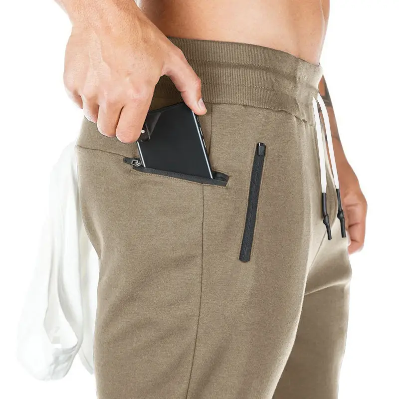 Men's Beige Jogger Pants Casual Sweatpants Winter Comfort — feature 35