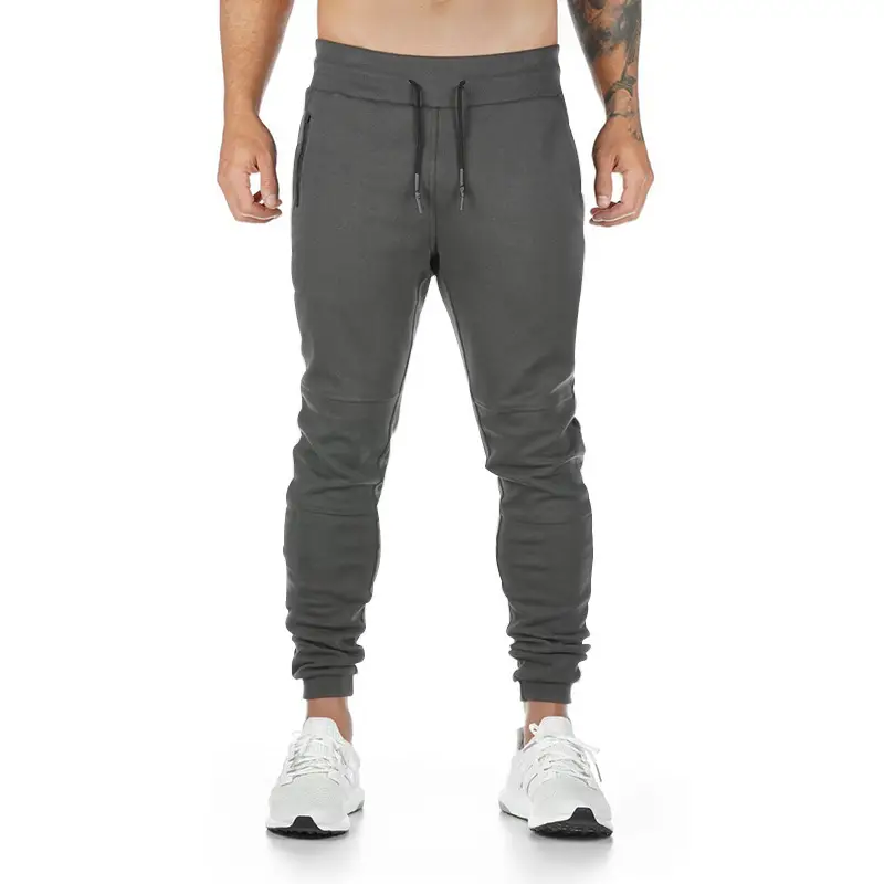 Men's Beige Jogger Pants Casual Sweatpants Winter Comfort