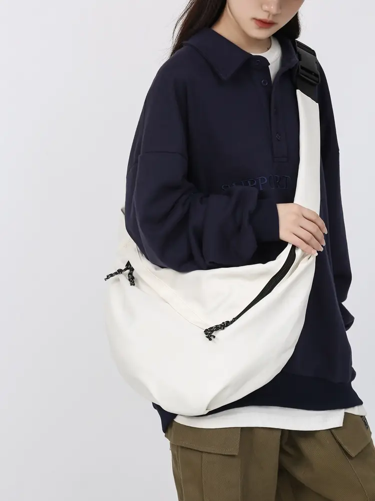 White Crossbody Bag for Women Unisex Harajuku Style - Image 5