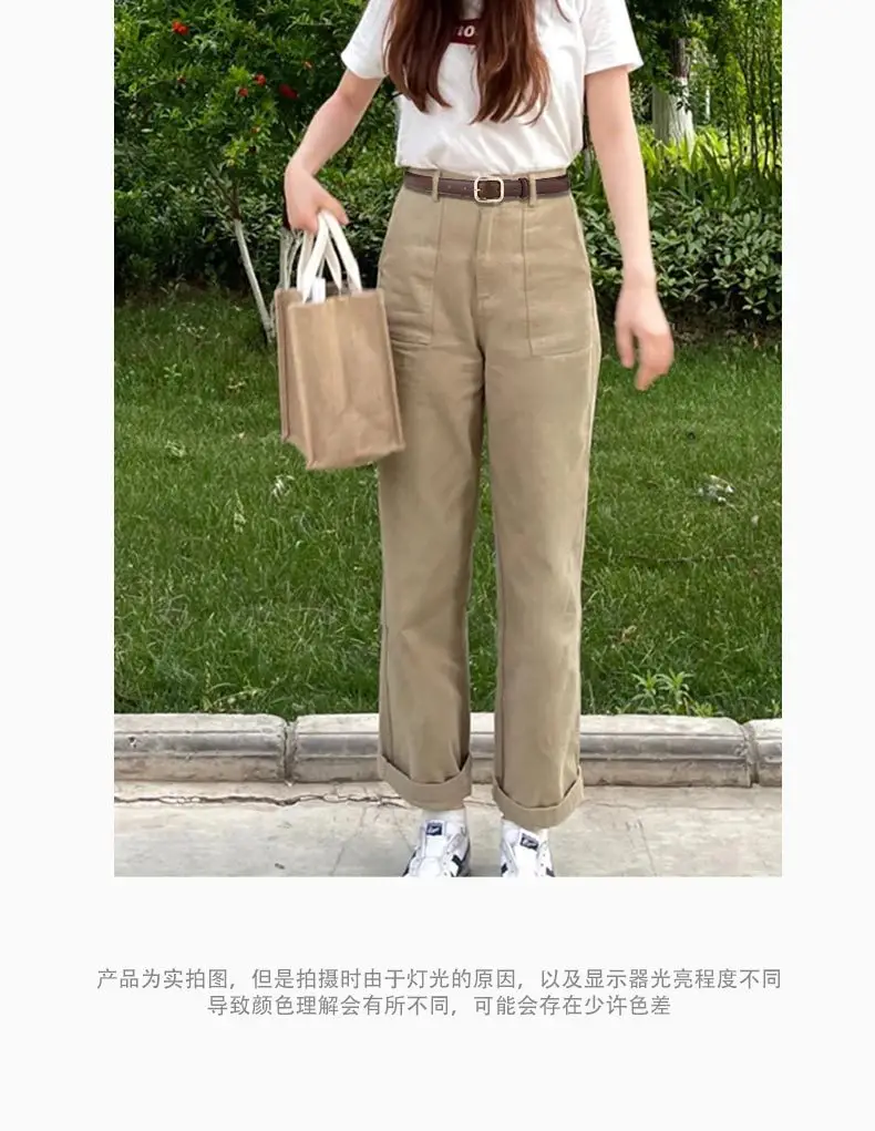 Women's Beige Leather Belt with White Stitching β feature 3