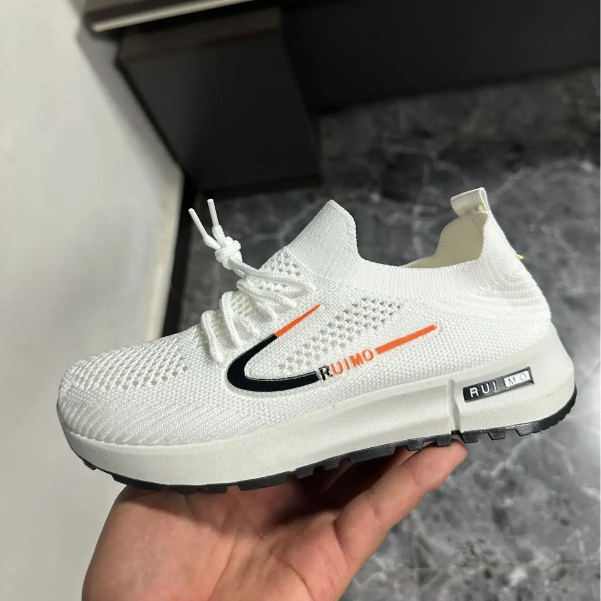 Women's White Mesh Casual Sneakers Spring Summer - Image 6