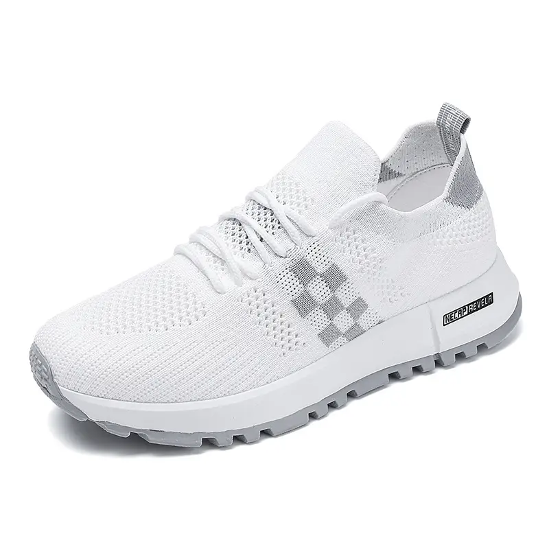 Women's White Mesh Casual Sneakers Spring Summer - Image 7