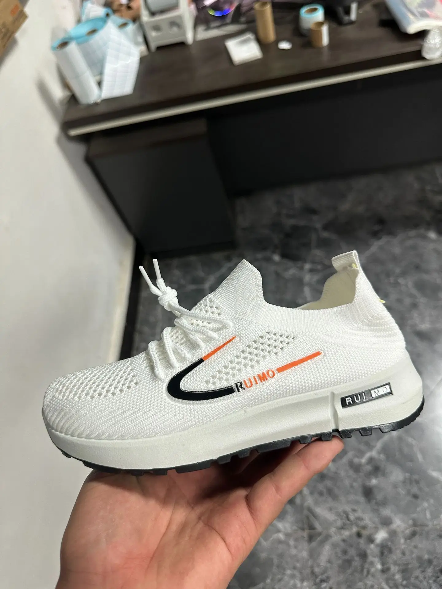 Women's White Mesh Casual Sneakers Spring Summer - Image 5