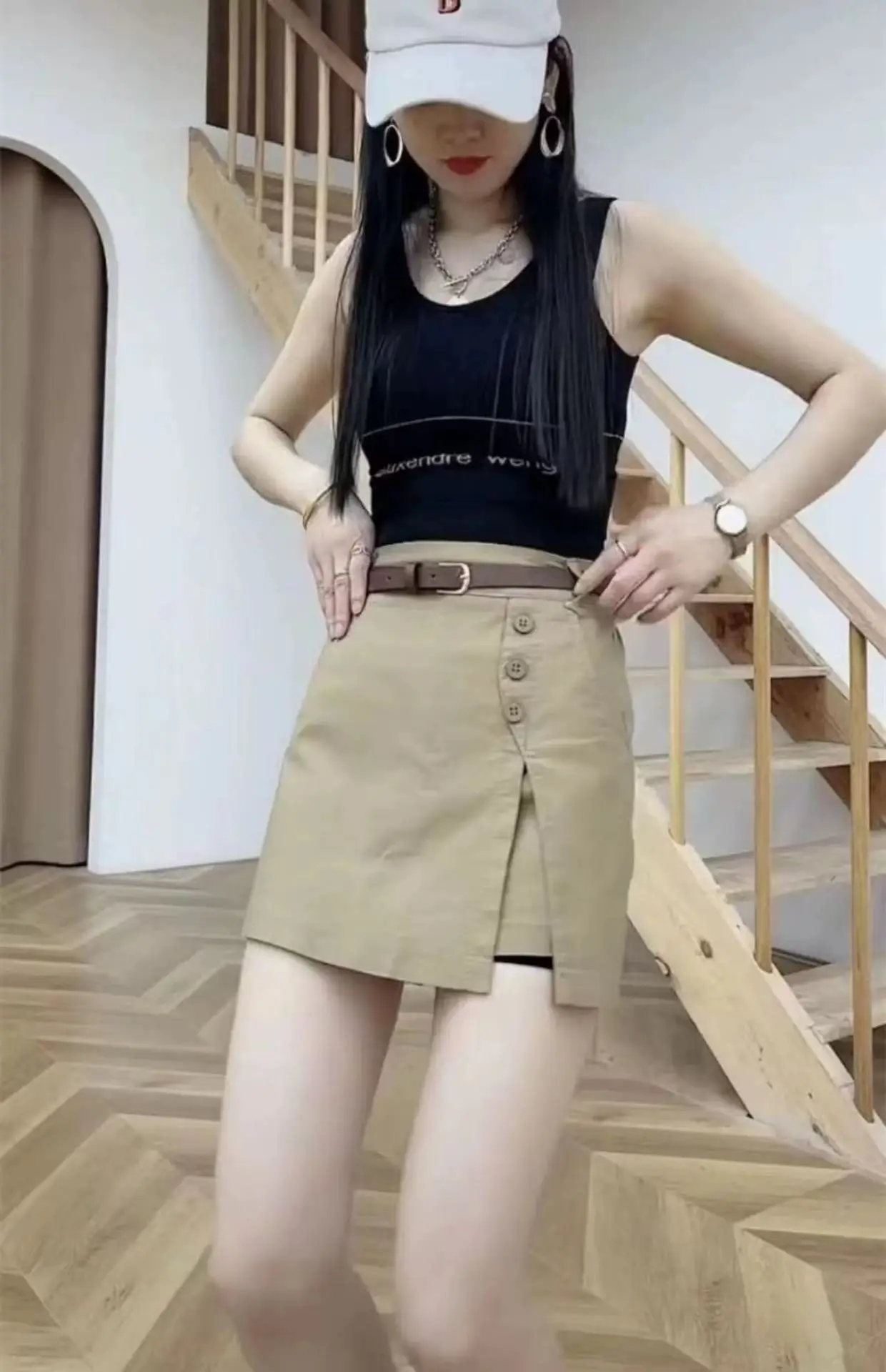 Women's High Waist Washable Cotton Shorts Black — feature 4