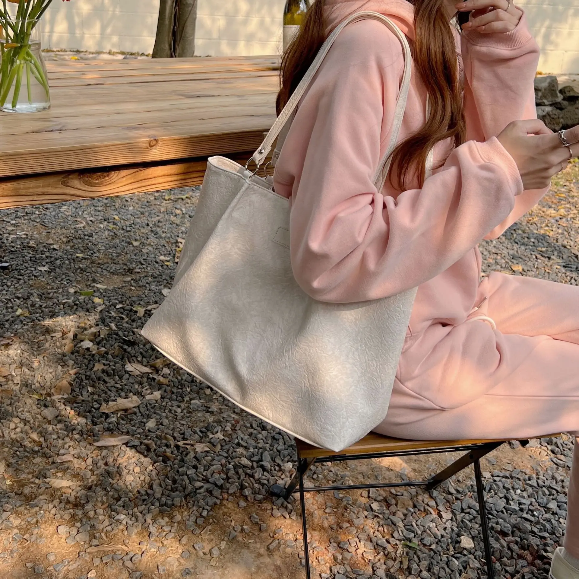 Black Textured Tote Bag for Women 2023 — feature 22