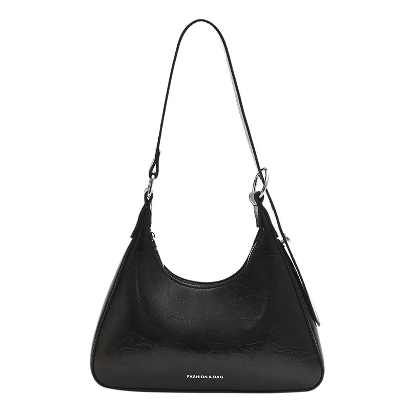 Women's Black Cracked Shoulder Bag 2023 - Image 10