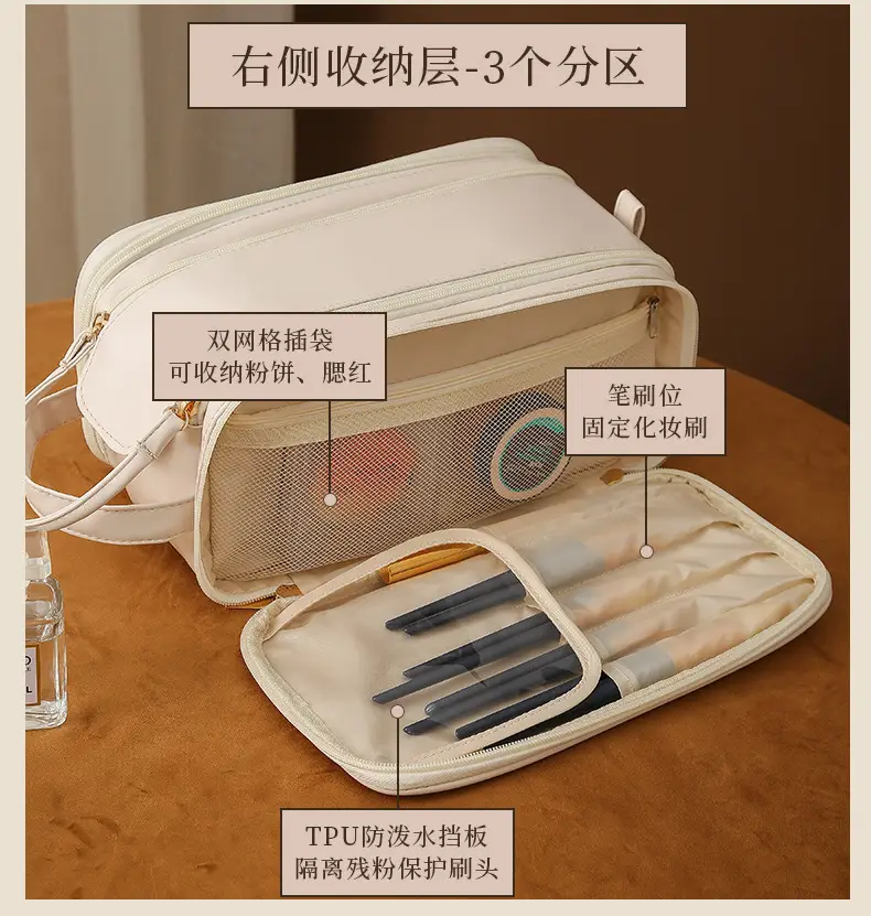 Makeup Brush Travel Bag Women 2023 Large Capacity — feature 8