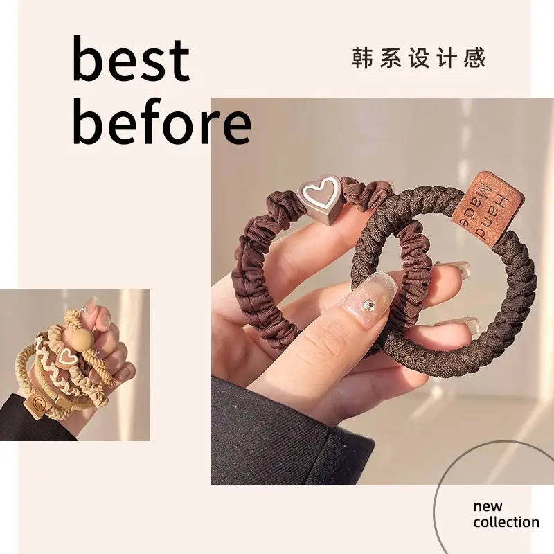 2023 New Headband for Girls Rubber Hair Tie Rope - Image 6