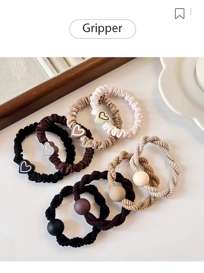 2023 New Headband for Girls Rubber Hair Tie Rope — feature 6