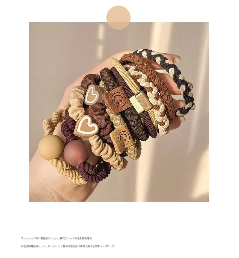 2023 New Headband for Girls Rubber Hair Tie Rope — feature 8