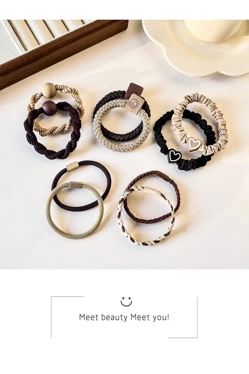 2023 New Headband for Girls Rubber Hair Tie Rope — feature 9