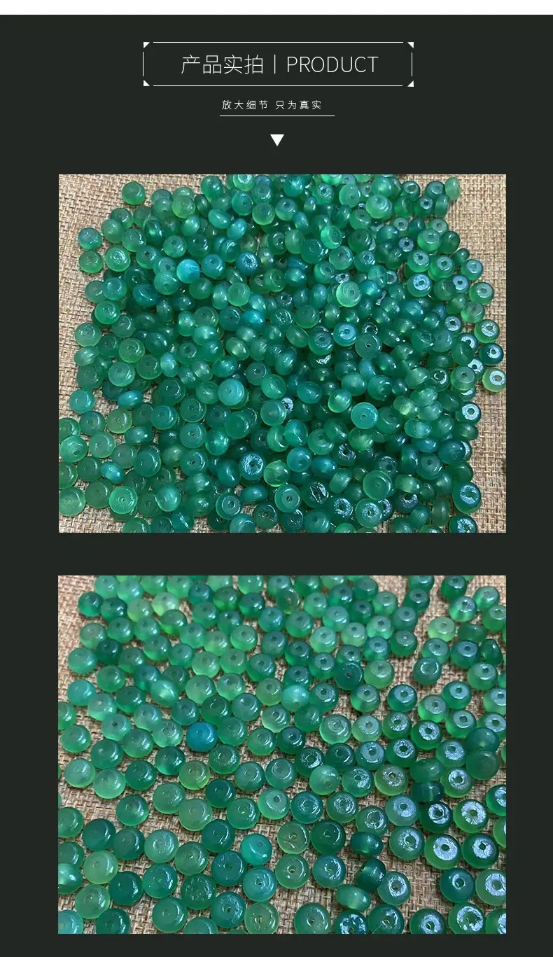 Green Chalcedony Agate Plates 4x8mm High Oil Coated — feature 7