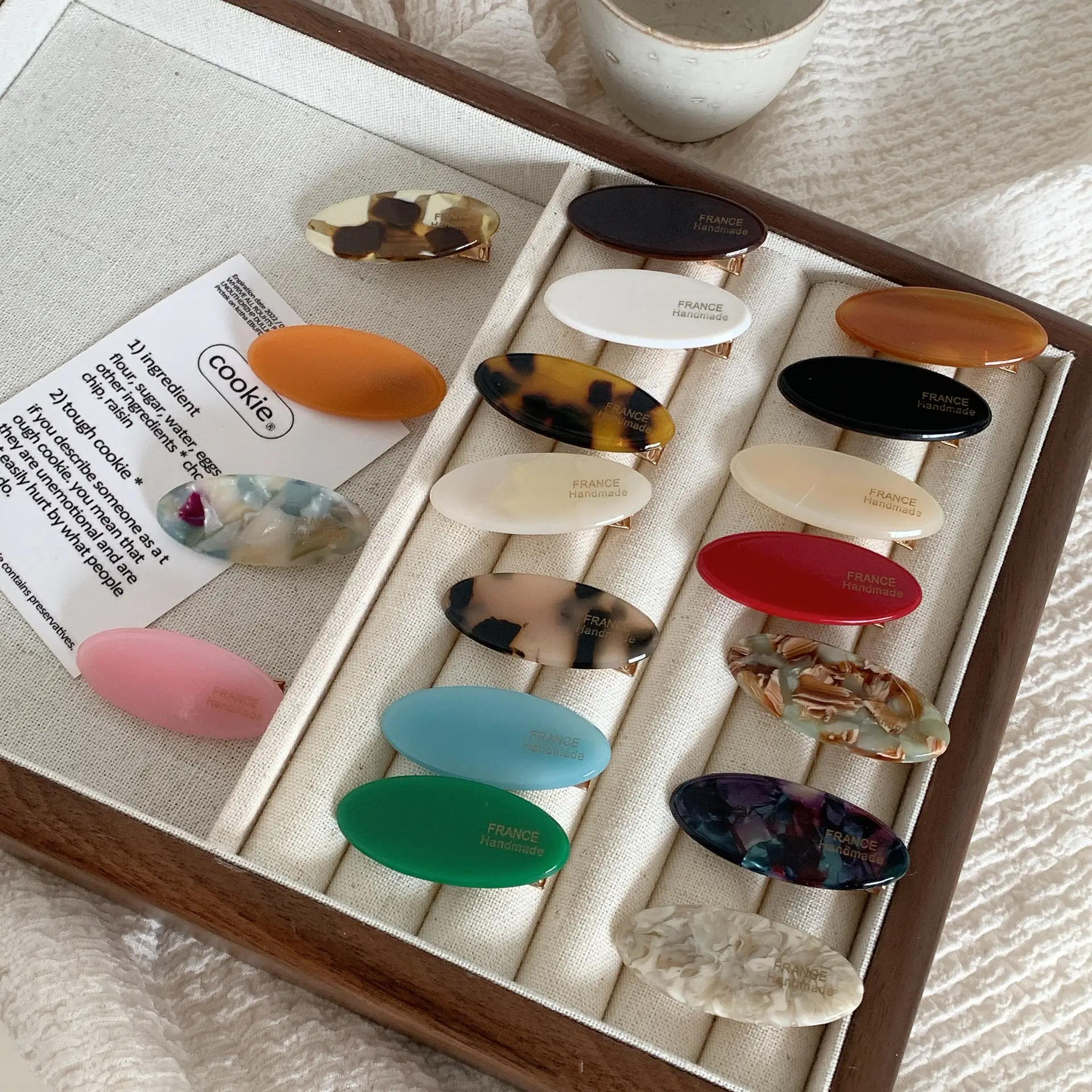 Gold Label Cream Acetate Hairpin Clip for Women - Image 20