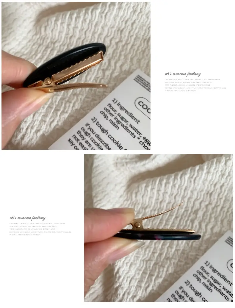 Gold Label Cream Acetate Hairpin Clip for Women — feature 10