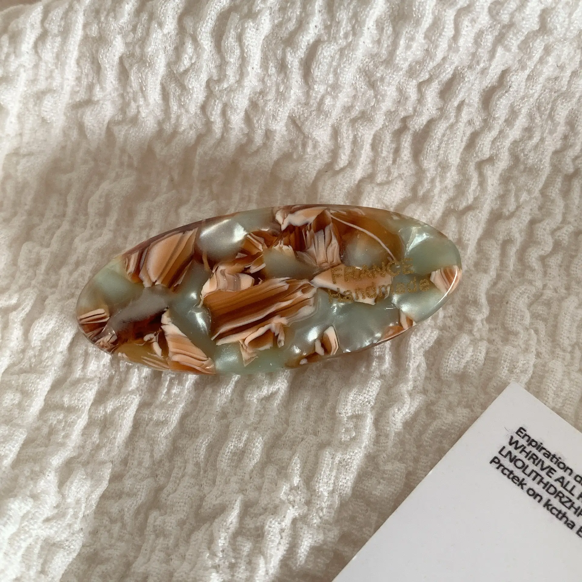 Gold Label Cream Acetate Hairpin Clip for Women - Image 2