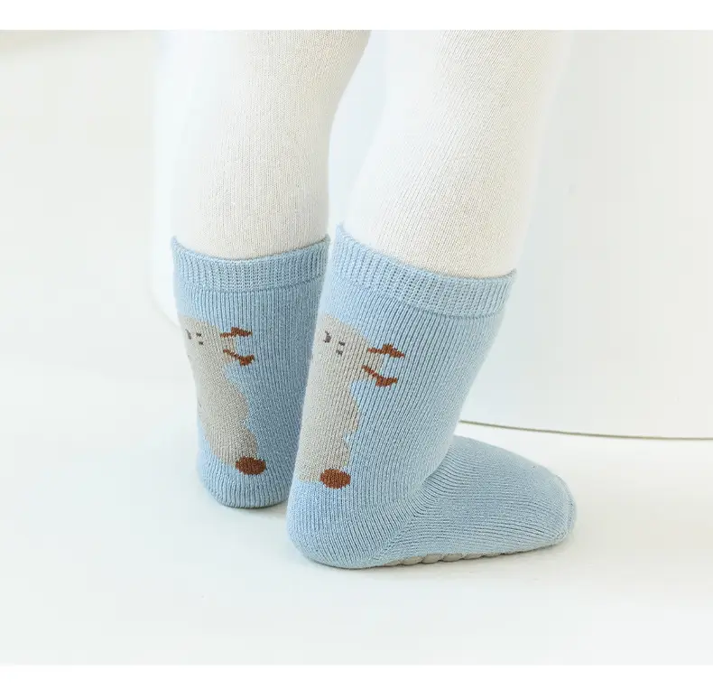 Baby floor socks winter Terry thickened warm baby socks newborn boys Girls children mid-calf socks — feature 16