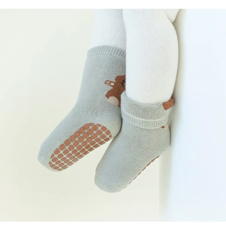 Baby floor socks winter Terry thickened warm baby socks newborn boys Girls children mid-calf socks — feature 17