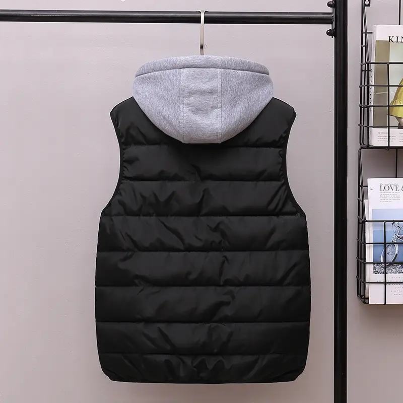 Red Korean Style Cotton Vest for Men Winter - Image 8