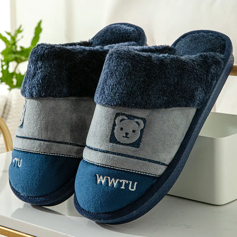 2023 Winter Cotton Slippers for Women, Home Couple Non-Slip Warm Thick-Soled Household Slippers for Men, Outdoor Wear, Extra Thick and Warm - Image 6