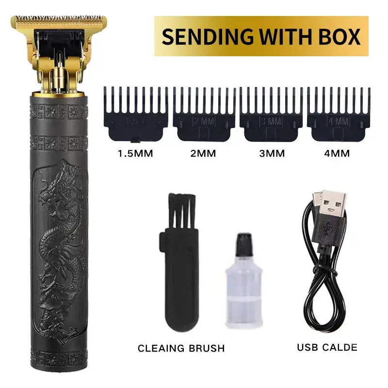 Rechargeable Hair Clipper with 5 Blades & Cleaning Brush - Image 19