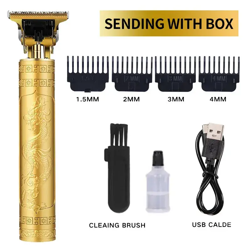 Rechargeable Hair Clipper with 5 Blades & Cleaning Brush - Image 21