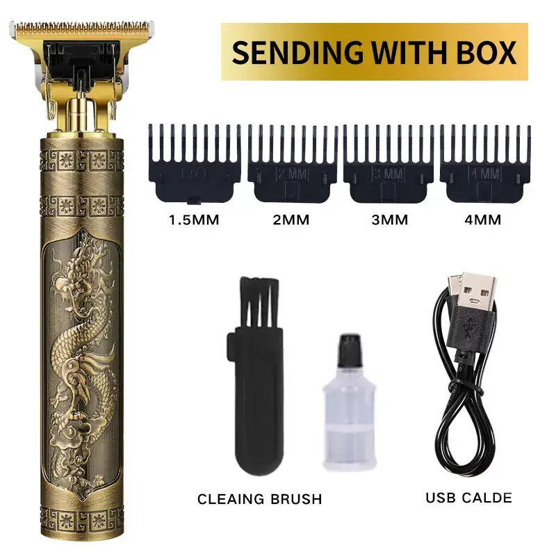 Rechargeable Hair Clipper with 5 Blades & Cleaning Brush - Image 23