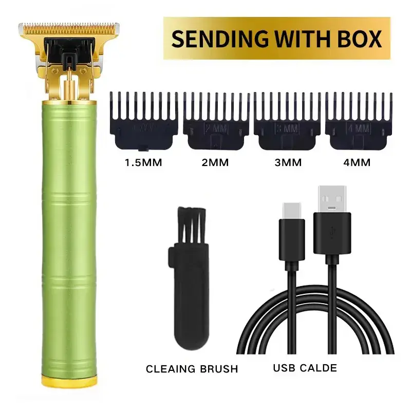 Rechargeable Hair Clipper with 5 Blades & Cleaning Brush - Image 25