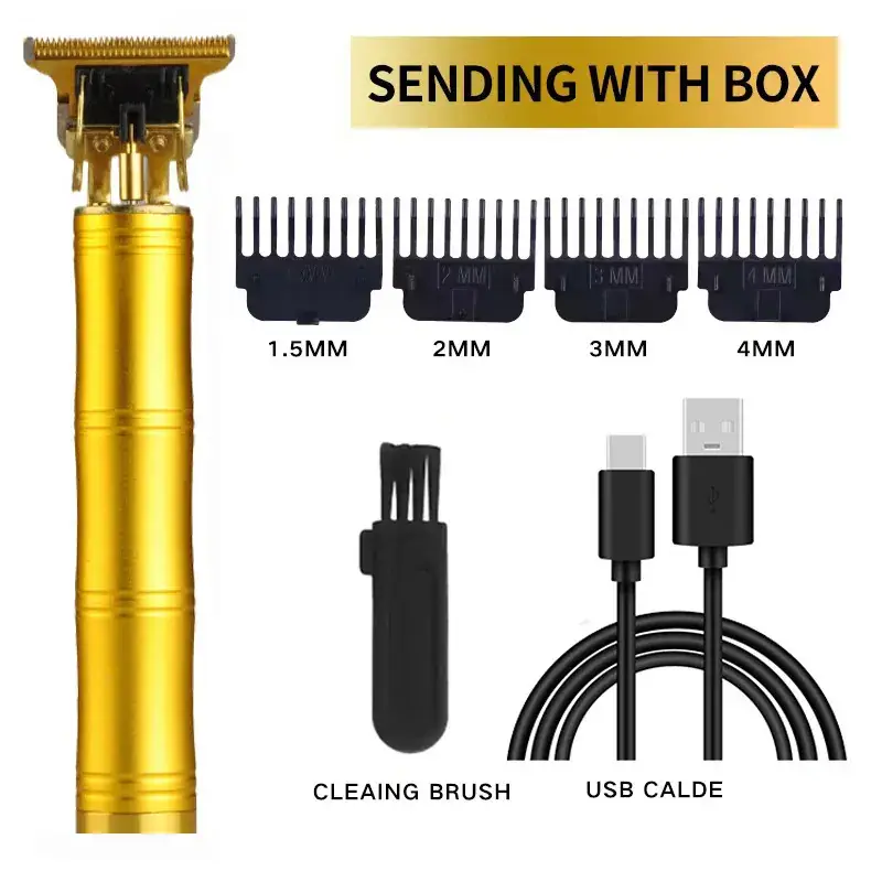 Rechargeable Hair Clipper with 5 Blades & Cleaning Brush - Image 26