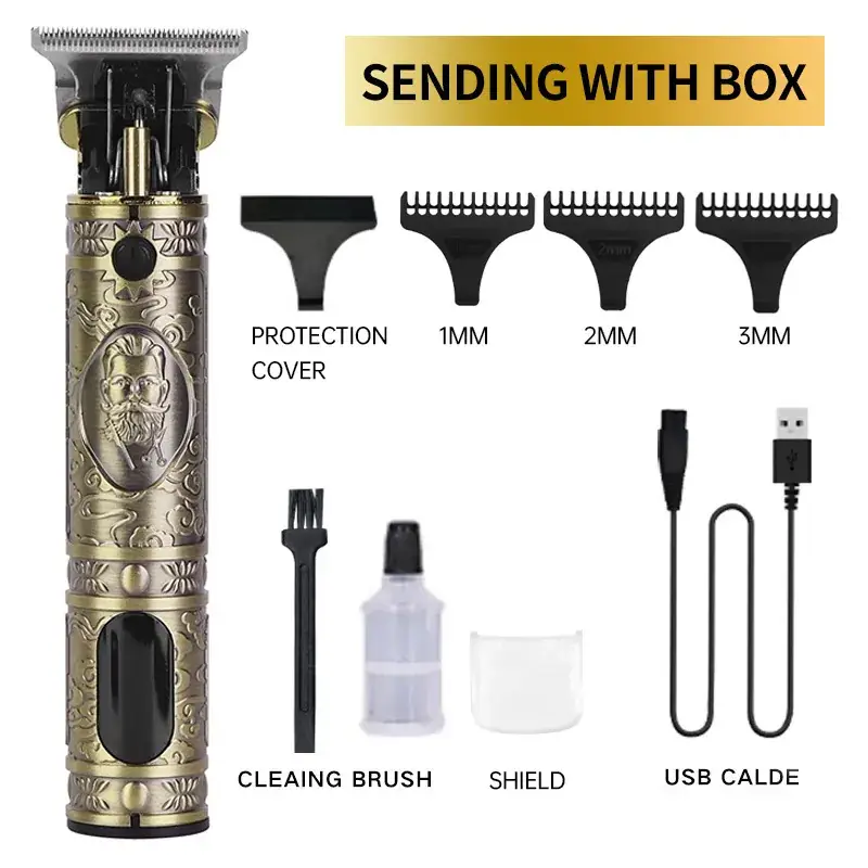 Rechargeable Hair Clipper with 5 Blades & Cleaning Brush - Image 31