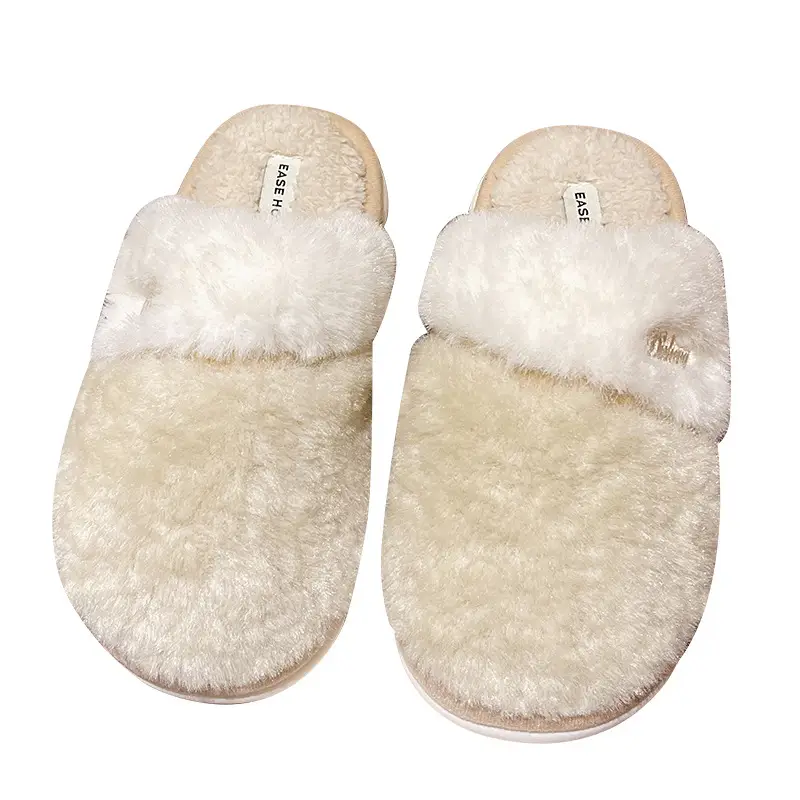 Plush Cotton Slippers for Women, Autumn and Winter 2026 New Model, Indoor Home Non-Slip, Closed Heel, Fleece-Lined, Warm Cotton Shoes for Winter - Image 8