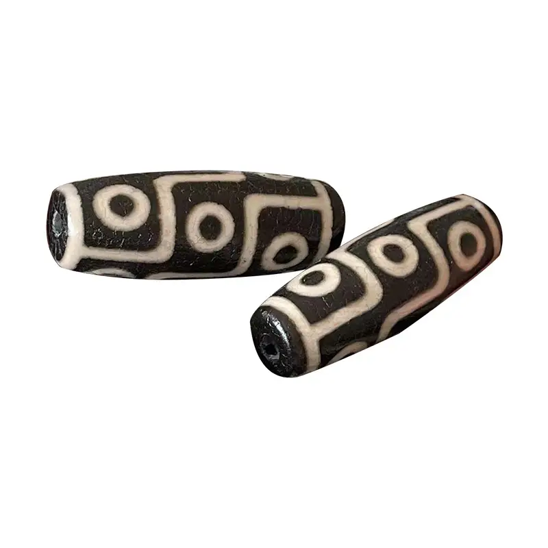 Natural Agate 40mm High Oil Black White Antique - Image 5