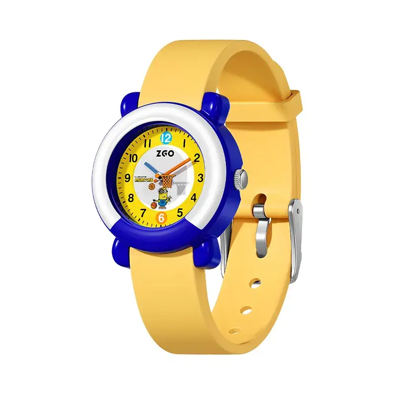 Waterproof Minion Kids Watch for Boys Yellow Blue