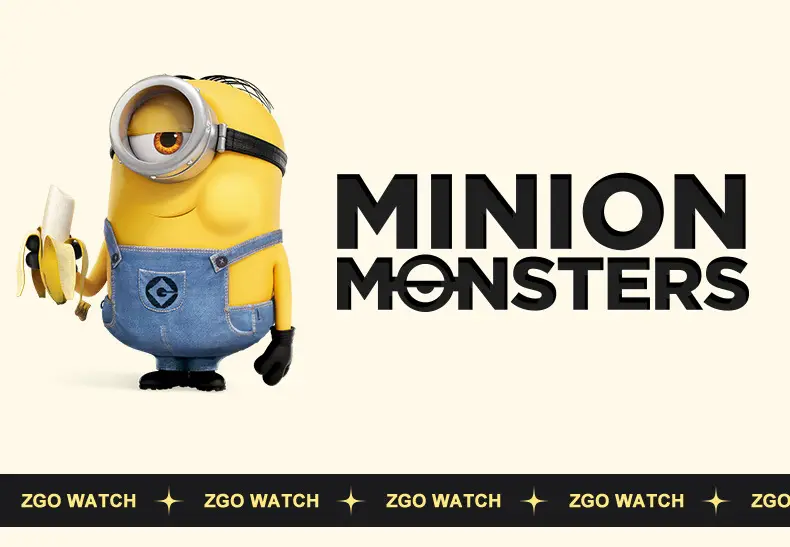 Waterproof Minion Kids Watch for Boys Yellow Blue — feature 12
