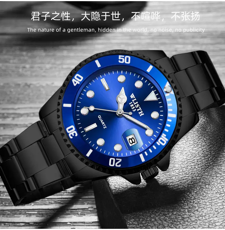 Men's Green Water Ghost Automatic Watch with Calendar & Stainless Steel Band — feature 14