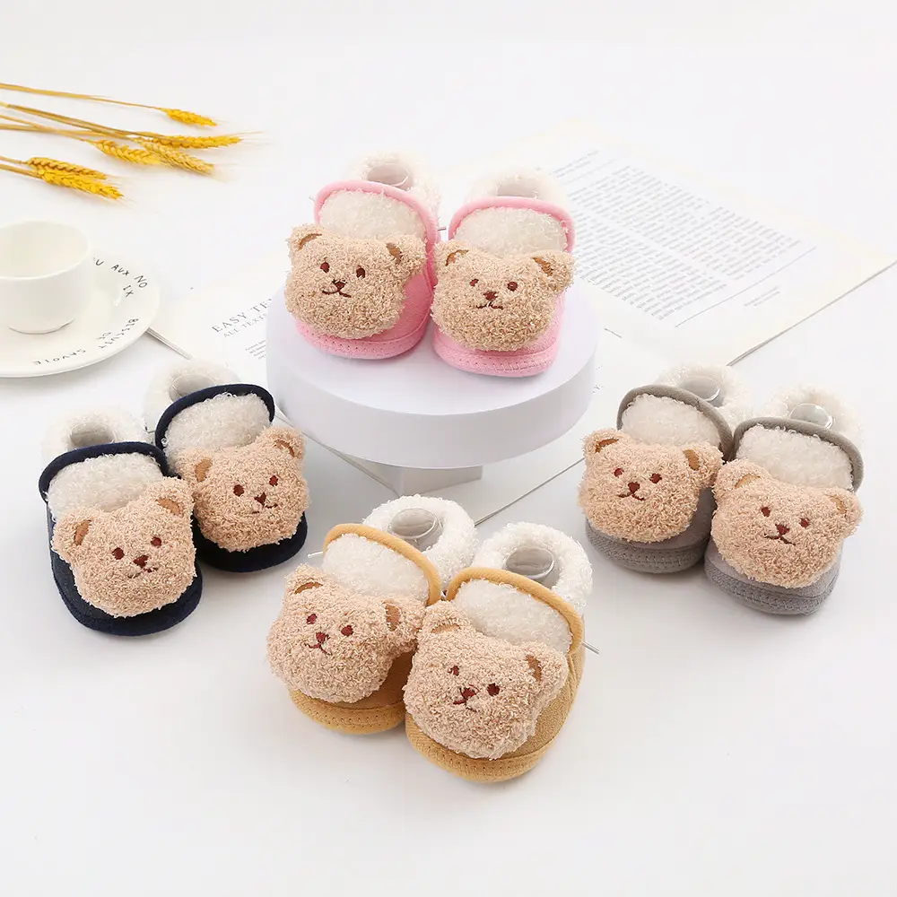 2023 new autumn and winter cute cartoon baby shoes baby shoes 0-1 years old newborn soft bottom toddler shoes warm — feature 2