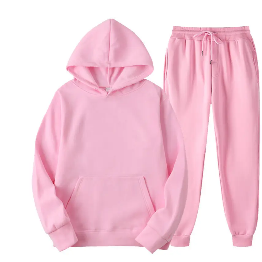 Men's Light Beige Hoodie & Trousers Set - Image 2