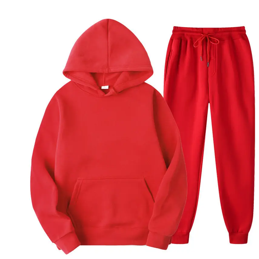 Men's Light Beige Hoodie & Trousers Set - Image 13