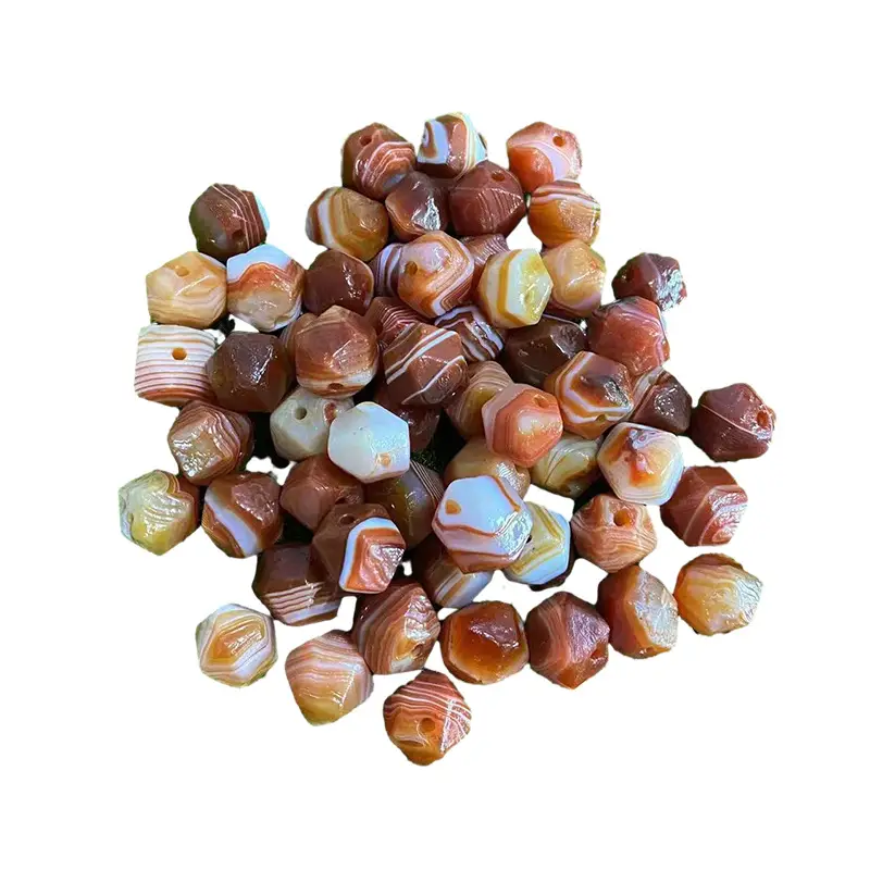 Red Silk Agate 13x13mm DIY Jewelry Stones - Image 5