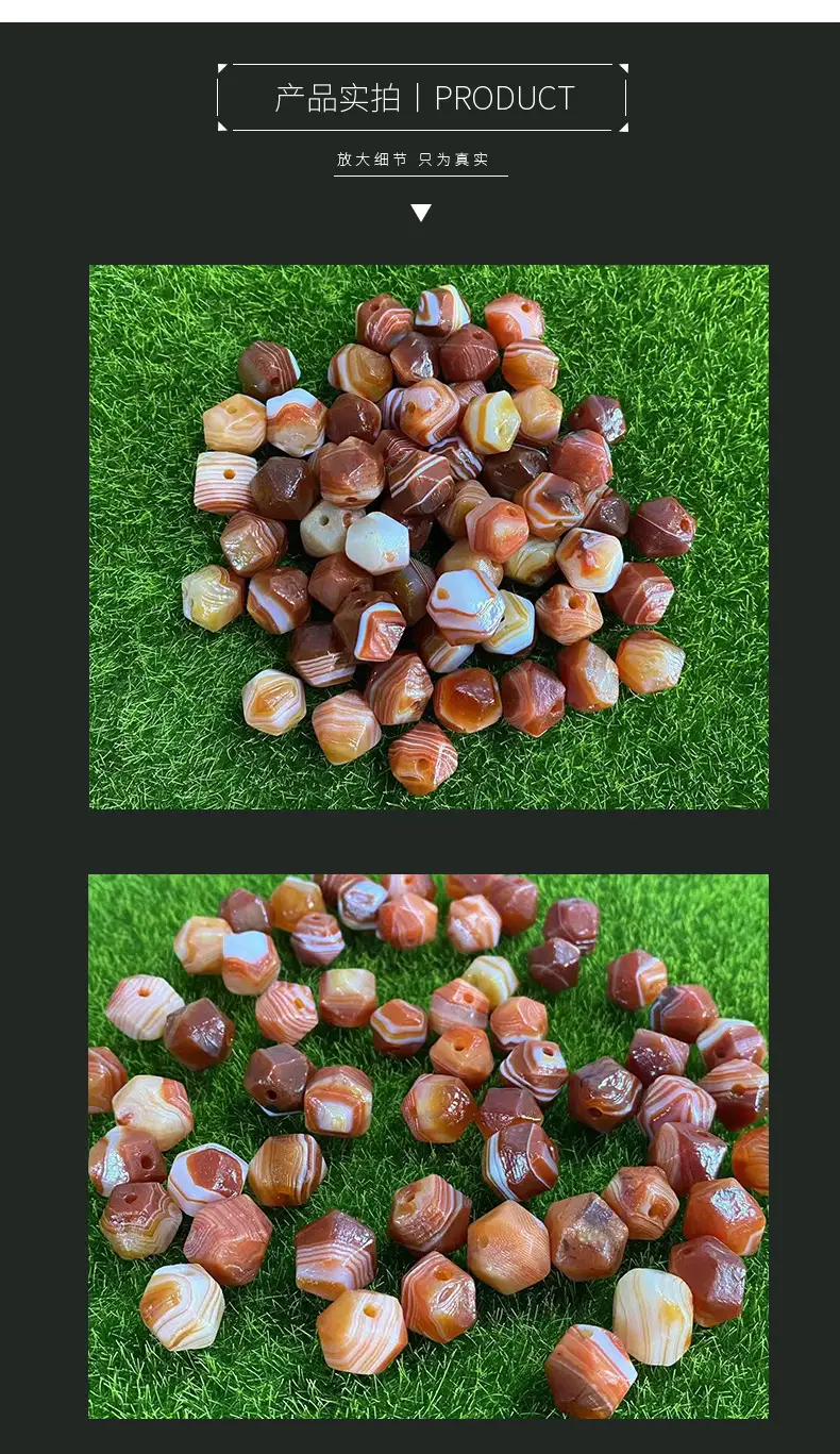 Red Silk Agate 13x13mm DIY Jewelry Stones — feature 7