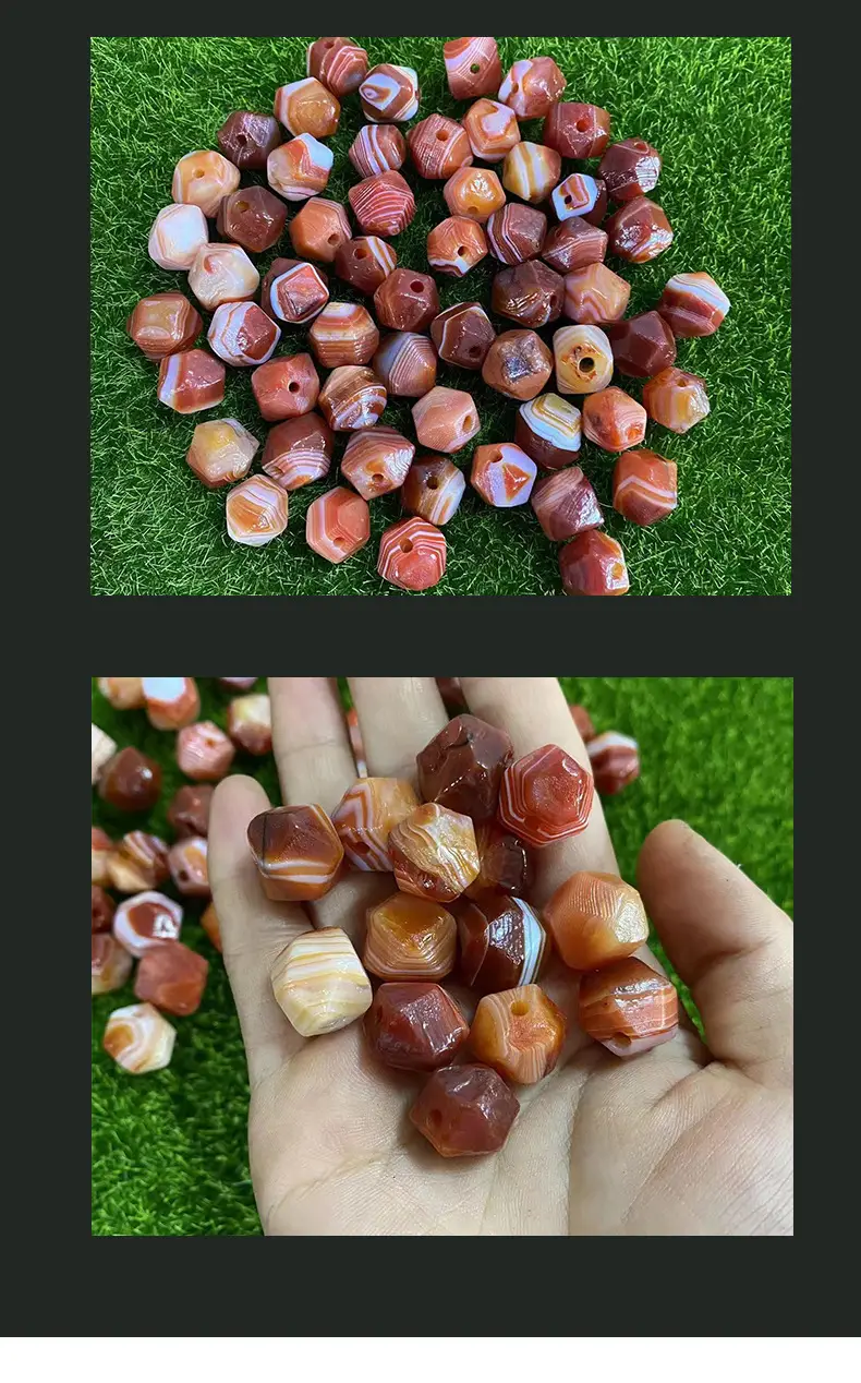 Red Silk Agate 13x13mm DIY Jewelry Stones — feature 8