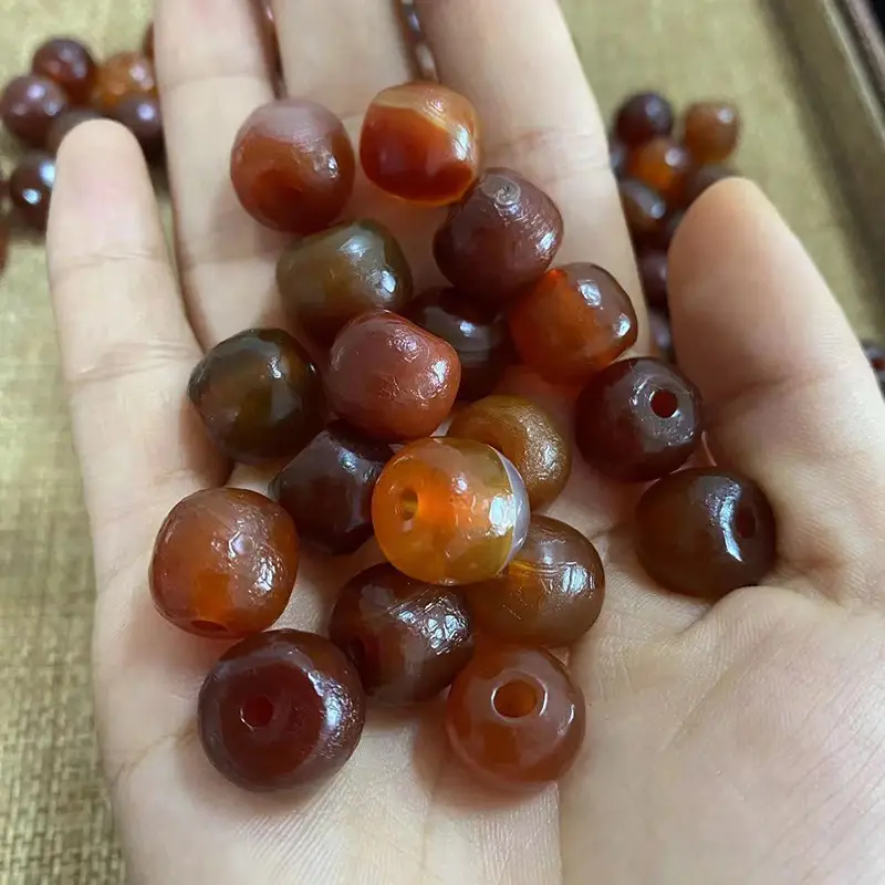 Red Agate Beads 12x13mm Wholesale High Oil Coated