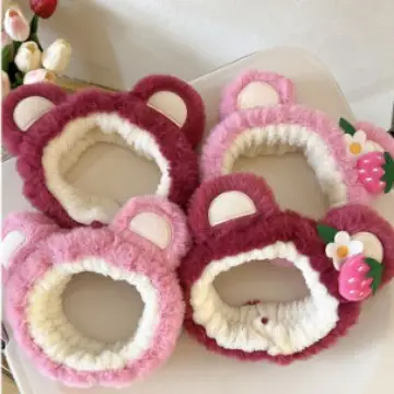 2024 New Plush Strawberry Face Washing Headband for Women - Image 12